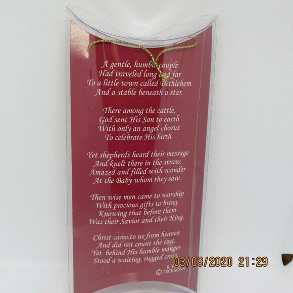 Gold Tone The Christmas Cross  Ornament  - Picture 6 of 8